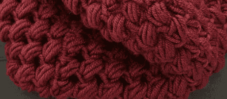 Elegant Puff Stitch Cowl thumb 1
