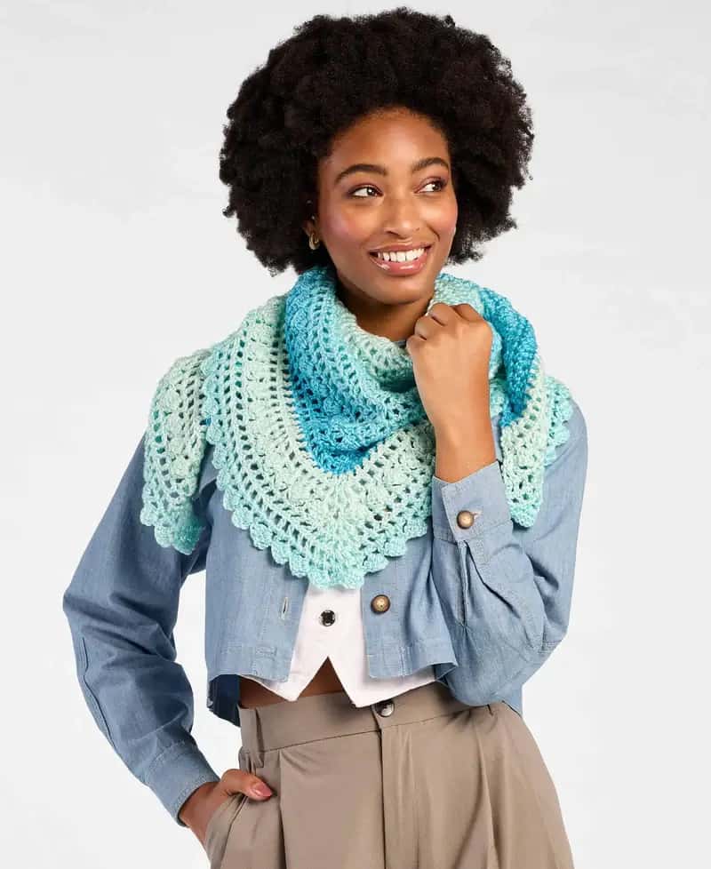 Aquamarine Shawl