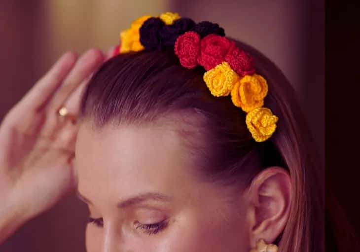 Autumn Flower Headband thumb 1