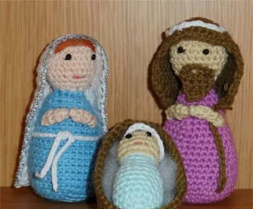 Christmas nativity scene: baby Jesus