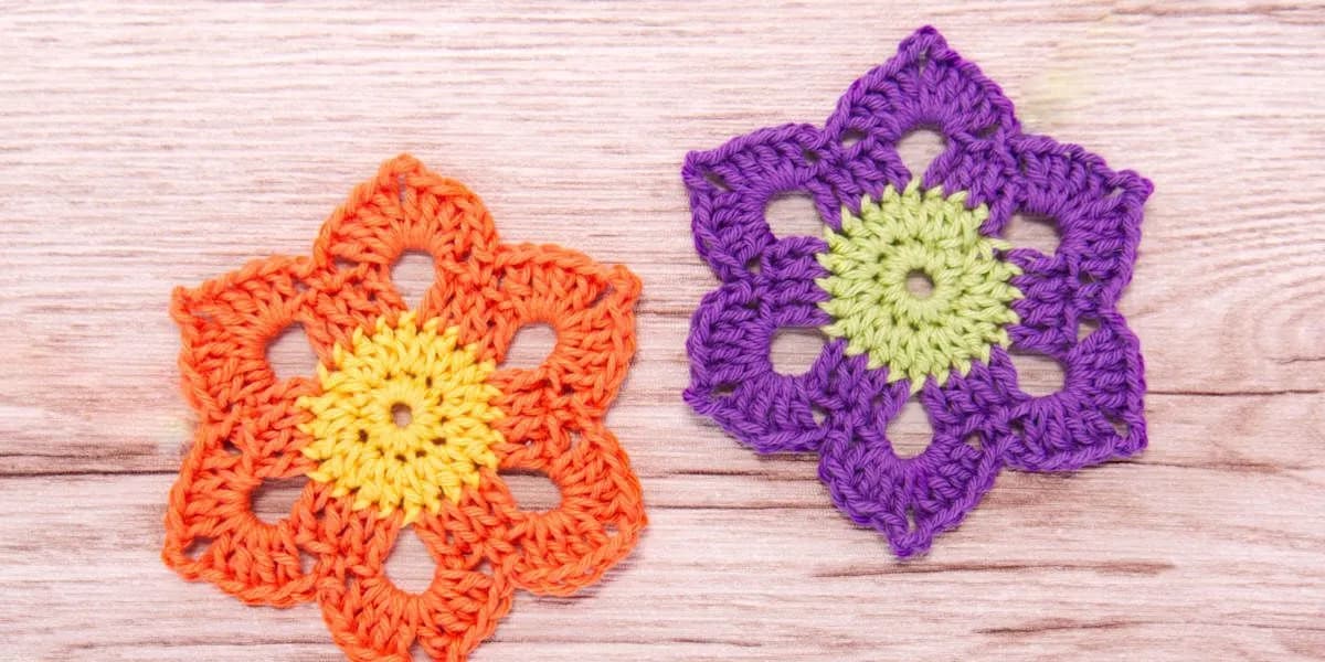 Granny Square Flower Crochet