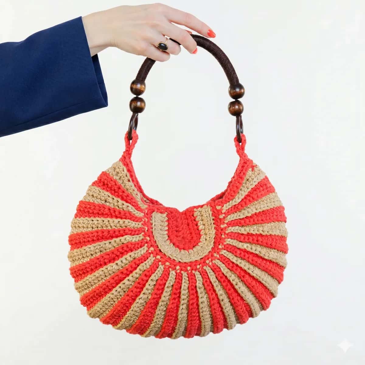 Summer Crochet Fan Bag