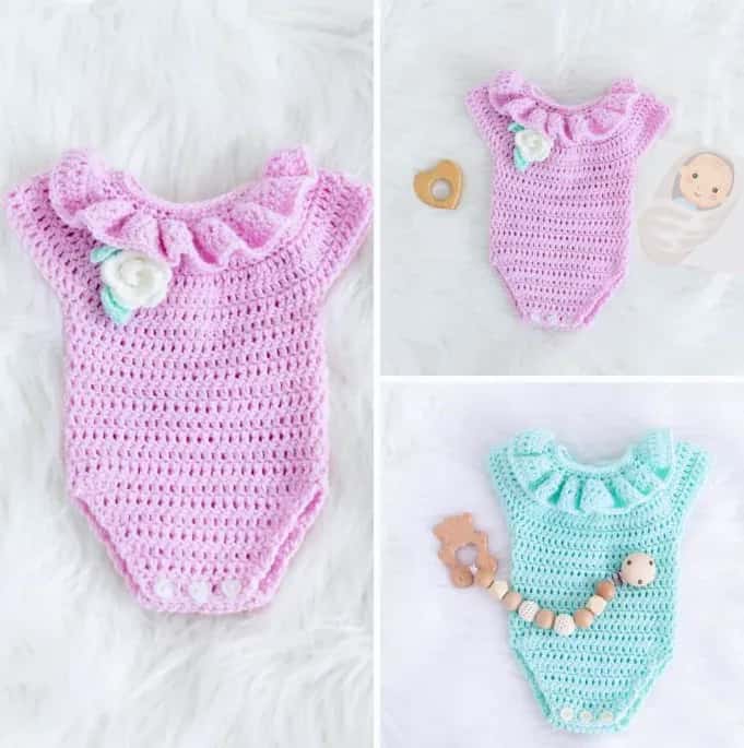 Crochet Baby Romper