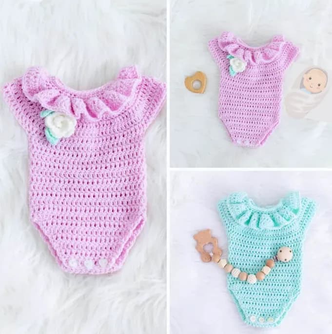 Crochet Baby Romper