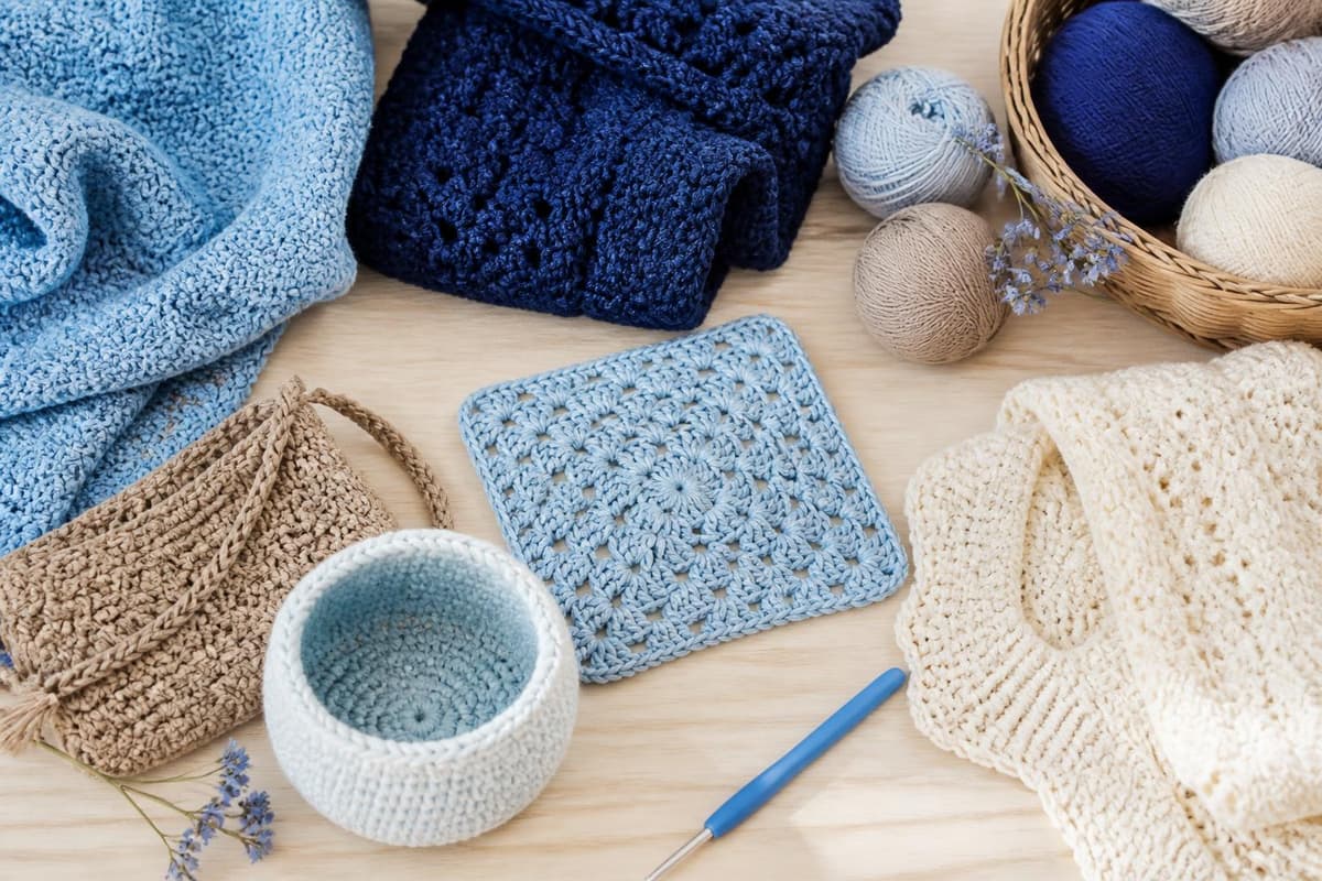 Tipos de hilos para crochet