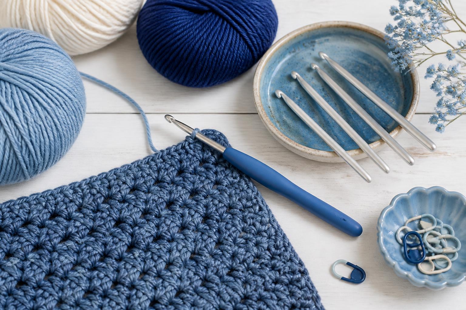 materiais para fazer crochet: Agulhas de crochet: tipos e tamanhos